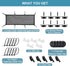 Under Desk Cable Management Net, 36PCS Under Table Cord Management Mesh Organizer Flexible Wire Hiders, Extra Large Capacity Wire Management Kit U...