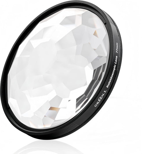 77mm Kaleidoscope Prism Filter, premium Prism Crystal Glass Special Effect Filter for Camera Lens...