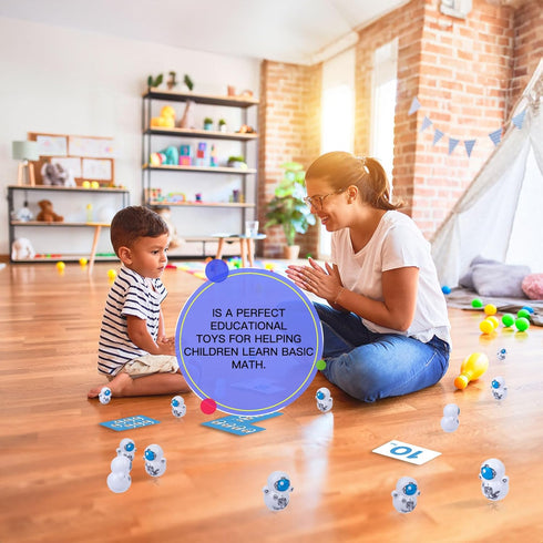 Educational Toys for Kids, 50PCS Math Education Toys for Boys Girls Mini Tumbler Bulk Toys, Self-righting Doll Toys Classroom Rewards Math Party F...