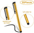 Outus 30 Pieces Stylus Pens Capacitive Slim Stylus Pens for Universal Touch Screens Devices, Compatible with iPhone, iPad, Tablet (10 Colors)......