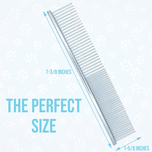 Doodle Comb For Grooming, Metal Dog Comb for Goldendoodle - Metal Comb For Dogs Doodles - Dog Comb for Goldendoodles, Poodle Comb, Finishing Comb ...
