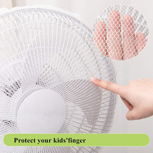 2 Pack 16" Fan Cover,Washable Pedestal Fan Dustproof Cover,Protect Kid Children Baby Finger Net Fan Mesh Cover,Summer Home Fan Safety Dust Cover,P...