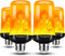 Hompavo ?Upgraded? LED Flame Light Bulbs, 4 Modes Flickering Light Bulbs with Upside Down Effect, E26/E27 Flame Bulb for Halloween, Christmas, Par...