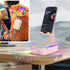 JTEMAN Gifts for Men Women,Cell Phone Stand with Bluetooth Speaker and LED Light,Cool Tech Gadgets,Unique Birthday Gifts for Men Husband Mom Dad-P...