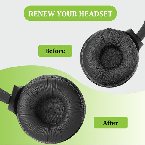 70mm Ear Pads for Sony Headphones, Replacement Ear Cushions Fits for Sony MDR-ZX100 ZX110 ZX110NC ZX110AP ZX110P ZX300 ZX310 ZX330BT ZX220BT V150 ...