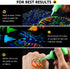 Magicfly Acrylic Glow in The Dark Paint, 10 Bright Colours Liquid Luminous Paint, Neon Paints Glow in Dark for Painting, Halloween Decoration, DIY...