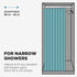 Zenna Home NeverRust Adjustable Tension Shower Curtain Rod, Rustproof and Stall-Sized, 30 to 43 Inches, Chrome...