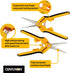 Centurion 201 Hand Pruner Pruning Shear Straight & Upward Curved Stainless Steel Blade Precision Snip (Yellow, 6.5 Inch, Set of 2)...