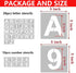 5 Inch Letter Stencils and Numbers, 36 Pcs Alphabet Art Craft Stencils, Reusable Plastic Art Craft Stencils for Wood, Wall, Fabric, Rock, Signage...