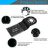 6-Piece Oscillating Multi-Tool Saw Blades Metal Quick Release Multi-Tool Blade Compatible with Bosch,Fein,Makita Oscillating Multitool Accessories...