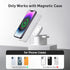 3 in 1 Wireless Charger for iPhone, Travel Wrieless Charging Station, Foldable Cube Charger Stand for Multple Devices for iPhone 15/14/13/12 Serie...