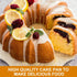 OAMCEG 9.5 Inches Bundt Cake Pan Nonstick- 2 Pack Bundt Pan for baking, 12 Cups Buntz Pound Cake Pan Heavy Duty Carbon Steel,Cake Mold for Buntele...