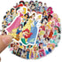 100pcs Cute Princess Stickers for Girl, Disney Cartoon Princess Stickers for Teen Kids Water Bottle, Skateboard, Phone, Laptop, Bicycle, Travel Ca...