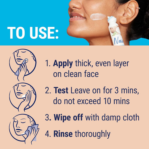 NAIR Prep & Smooth Face, Exfoliating Facial Hair Removal for Woman, Depilatory Cream, Smooth Skin Solution for Effective Hair Removal, Sensitive w...
