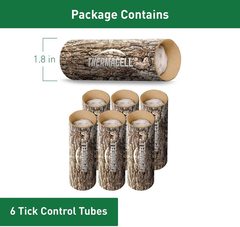Thermacell Tick Control Tubes for Yards; Protects Backyards and Properties from Ticks; No Spray, No Granules, No Mess; Environmentally Friendly Al...