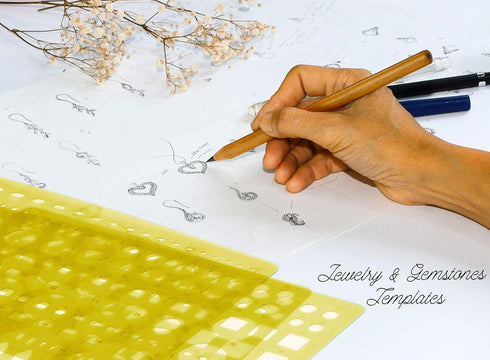Traceease Ring Design Side View Jewelry Templates Drafting Tools Jewellery Designing Stencils...