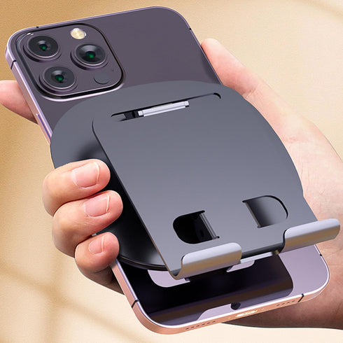 Phone Stand Metal Holder Cellphone Mini Tablet Pad 360° Rotation Phone Stand Foldable Scalable Office Desk Adjustable Portable for Travel......