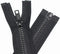 YaHoGa 2PCS #5 6 Inch Separating Jacket Zippers for Sewing Coats Jacket Zipper Black Molded Plastic Zippers Bulk (6" 2pc)...