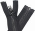 YaHoGa 2PCS #5 6 Inch Separating Jacket Zippers for Sewing Coats Jacket Zipper Black Molded Plastic Zippers Bulk (6" 2pc)...