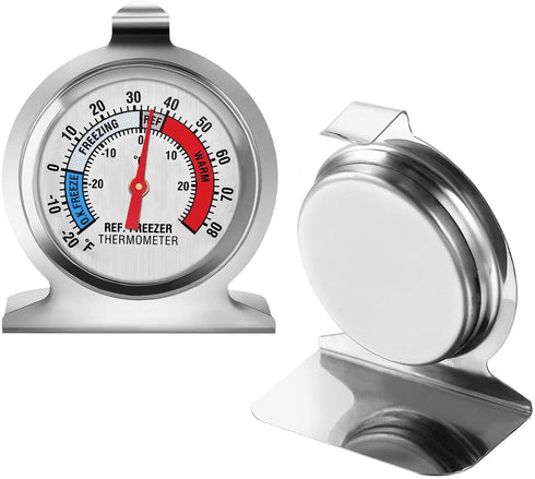 Refrigerator Thermometer, Large Dial Freezer Thermometer,Classic Series Temperature Thermometer for Refrigerator Freezer Fridge Cooler (3Pack)...