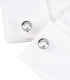 Mens classic cufflinks business wedding shirts gifts (white)...