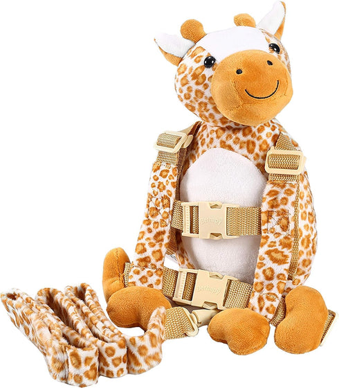 2 in 1 Monkey Toddler Safety Harness Backpack Children's Walking Leash Strap (giraffe)...