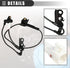 Motoforti Front Left Right ABS Sensor Wheel Speed Sensor, for Toyota Corolla 2003-2008, Metal, No.8954312070/8954212070/89543-12070/89542-12070, B...