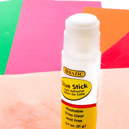 BAZIC Large Glue Stick. Clear Glue Stick for Art and Office Projects (3/Pack. 21g / 0.7 Oz .)...
