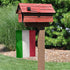 Italian Italy Flag Flax Nylon Burlap Linen Fabric Garden Flag Farmhouse Decorations Mailbox Decor Welcome Sign 12x18 Inch Small Mini Size Double S...