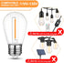 Mlambert LED String Light Bulbs, Shatterproof Outdoor S14 Replacement Light Bulb 2200K, Waterproof 1W LED Edison Bulbs Equal to 11W,Not Solar,15Pa...