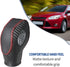PU Carbon Fiber Gear Shift Knob Cover Fit for Ford Focus (2012-2016), Fiesta (2014-2016), Fusion S, SE (2013-2016)...