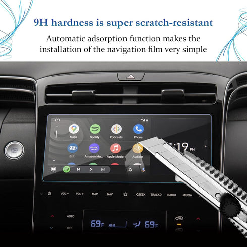 SKTU for 2022 2023 2024 Hyundai Tucson Screen Protector for 2022 2023 2024 Hyundai Tucson NX4 / 2022 2023 2024 Hyundai Santa Cruz Navigation Hyund...