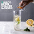 Homestia Plastic Cocktail Shaker with Measuring Jigger Set, 1000cc / 33 oz Clear Plastic Bottle Boba Tea Shaker Cup with Scales, Drink Mixer Cockt...