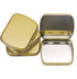4PCS Metal Hinged Tin Box Rectangular Empty Small Hinged Tins Containers Storage Case for Pills Candies and Bead Earring Necklace Bracelet Jewelry...