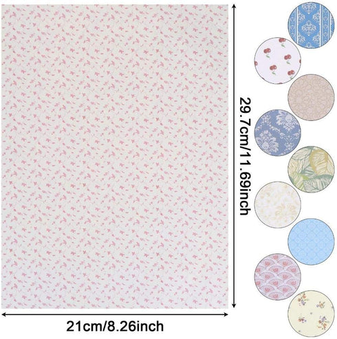 10 Sheets Dollhouse Floorboards Miniatures Dolls House Floor Paper Card Sticker Effect Paper Flooring Paper Gloss Card Sheet Mini Lovely Wall Pape...