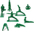 Yoga Joes Series 1 Green Toy Soldiers, Set of 9 Army Men Yoga Pose Figurines - Decor for Desk, Office, Classroom, Home, or Studio - Zen Meets GI J...