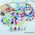 300 PCS 8mm Acrylic Round Beads Clear AB Colors Bubble Spacer Beads Loose Craft Beads for DIY Jewelry Making Bracelet Necklace Earring Ornament Wi...