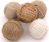 Roorkee Instruments 5pcs 2.5 Inch Rustic Nautical Decorative Spherical Natural Jute Rope Cotton Ball Home Tabletop Décor Vase & Tray Bowl Filler...