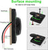 MEIRIYFA RV USB Outlet Wall Mount 12V-24V Quick Charge 3.0 Dual USB A Car Charger Power Socket with Cap for Cars Bus RV Boat Automotive Marine ATV...