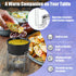 Artestia Butter Warmers Set, 4-Piece Ceramic Butter Warmer with Tea Light Candles, Crab Boil Party Supplies - Dishwasher, Microwave, Oven Safe (Bl...