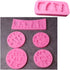 Rainmae 6Pcs Cute Baby Silicone Fondant Cake Mold Baby Birthday Party Kitchen Baking Mold Cake Decorating Moulds Modeling Tools Baby Shower Gender...
