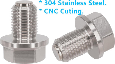 1PC M12x1.25 Stainless Steel Magnetic Engine Oil Drain Plug Fit Nissan 370Z Altima Frontier GT-R Maxima Murano NV Pathfinder Rogue Sentra Titan Ve...