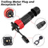 2 Pin 50Amp Trolling Motor Plug Receptacle Set,12V/24V/ 36V/48V Plug for Trolling Motor/Down Rigger/Fishing,IP67 Connector Trolling Boat Plug for ...