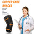 JIUFENTIAN Copper Knee Sleeve,Copper Knee Braces for Women and Men Arthritis,ACL, Tendinitis, Meniscus Tear, Joint Pain Relief, Running, Working O...