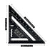 7 inch Rafter Square Aluminum Alloy Double Scale Triangle Ruler Angle Ruler Carpenter Triangle Square Rafter Tool Mensurement Tool for Woodworking...