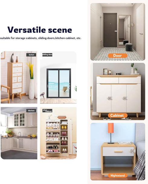 Combination Lock with Passcode 3 Digit Zinc Alloy Material Keyless Entry Rotating Bolt Baby Safty Ideal for Your Personal Belongings Like Suitcase...