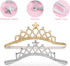 Beaupretty 2PCS Baby Girls Crystal Crown Tiara Hair Belt Headband Soft Headwrap Princess Headpiece Children Hair Accessories for Birthday Party, P...