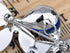 Alilang Silvery Tone Sapphire Blue Colored Crystal Rhinestones Ombre Butterfly Brooch Pin...