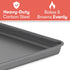 Cooking Light Heavy Duty Nonstick Bakeware Carbon Steel Baking Sheet or Cookie Sheet with Quick Release Coating, Manufactured without PFOA, Dishwa...