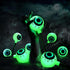 Halloween Decorations Outdoor, Solar Eyeball String Lights 8 Pack, 3D Scary White Eyeballs with Green Light 8 Lighting Modes, IP65 Waterproof Path...